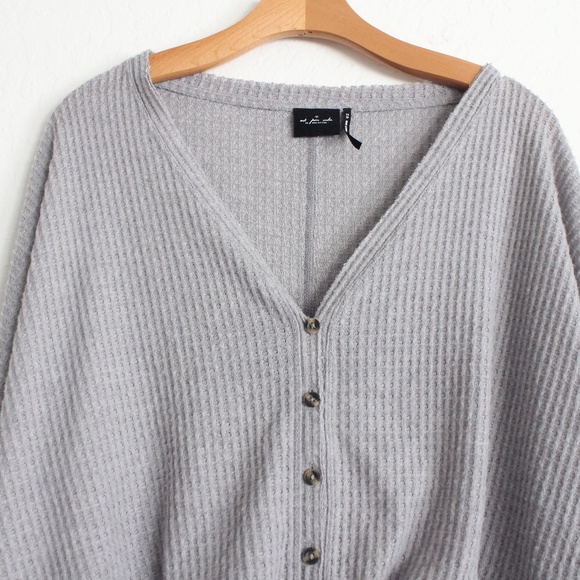 OUT FROM UNDER OVERSIZED THERMAL BUTTON-FRONT TOP - Picture 8 of 10